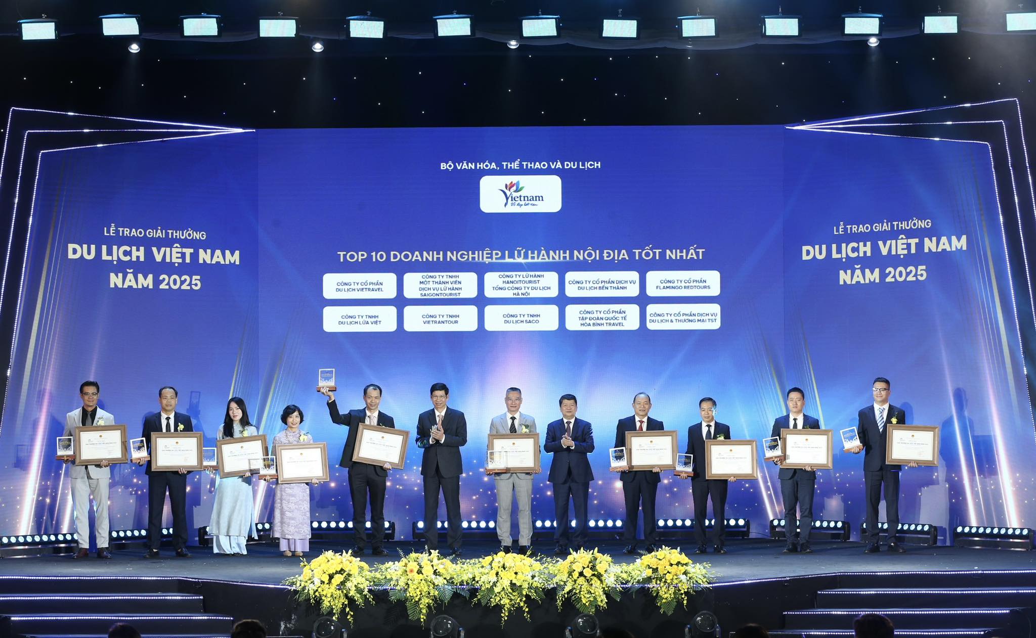 Sáng 27/9, tại Hà Nội, Bộ Văn hóa, Thể thao và Du lịch trang trọng tổ chức Lễ trao Giải thưởng Du lịch Việt Nam 2025.