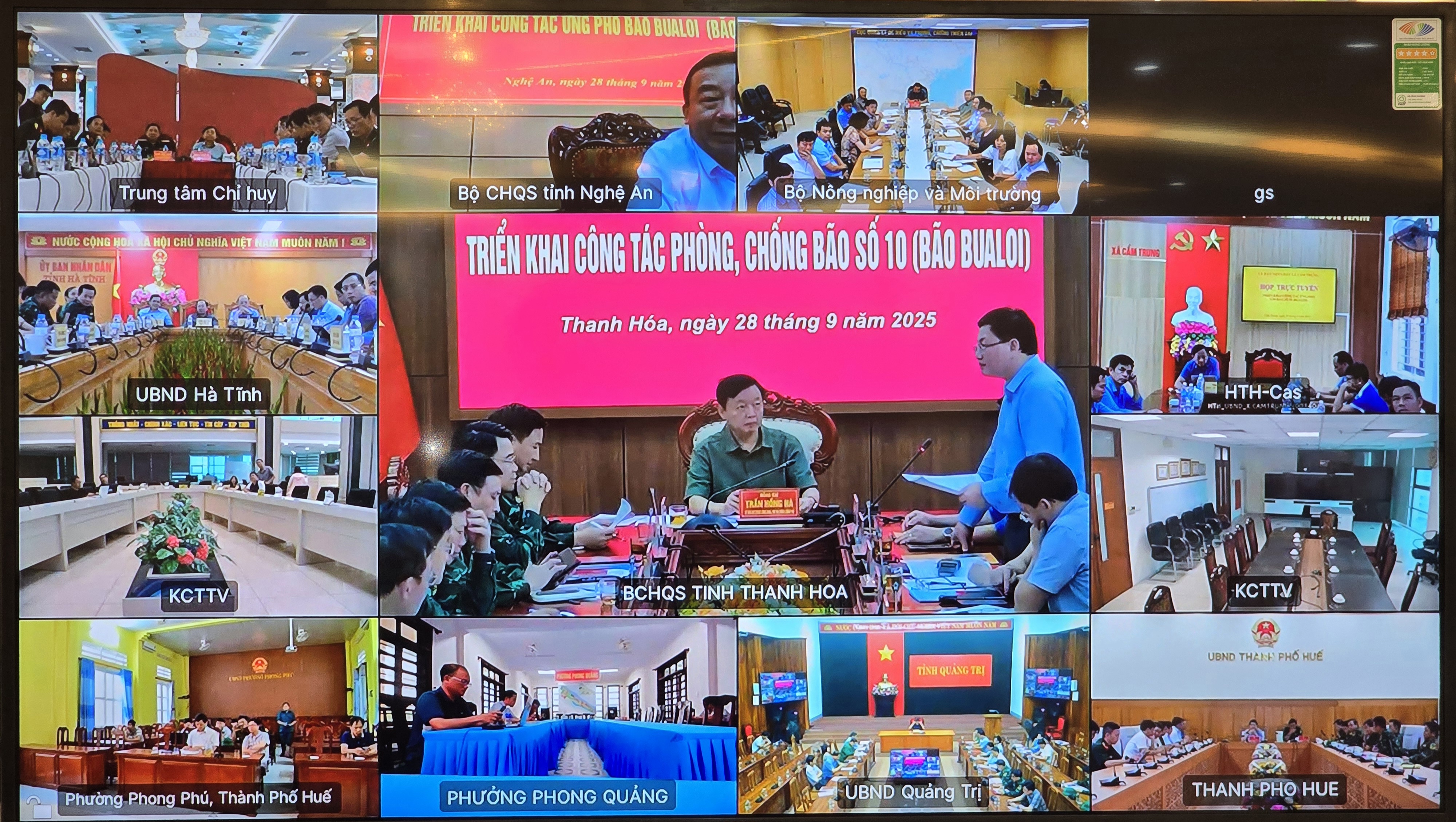 Phó Thủ tướng Trần Hồng Hà chủ trì cuộc họp tại điểm cầu Thanh Hoá.