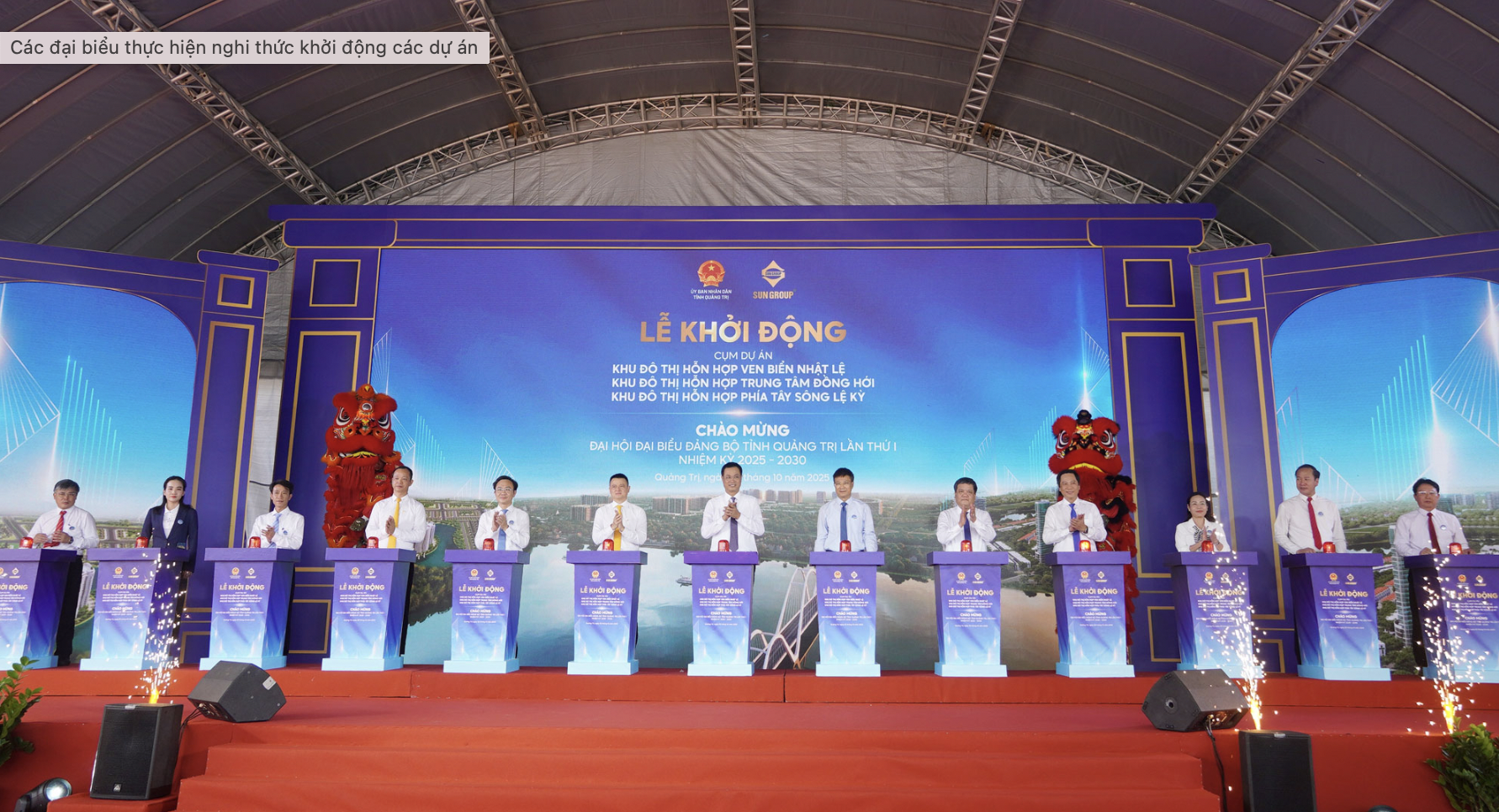 Các đại biểu thực hiện nghi thức khởi động các Pg88vn.top độc quyền mỗi ngày