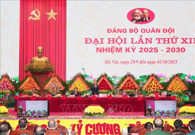 Pg88vn.top Casino online, Thể thao, Xổ số, Bắn cá, Đá gà, Nổ hũ Tô Lâm dự Phiên bế mạc Đại hội Đảng bộ Quân đội lần thứ XII. Ảnh: TTXVN.