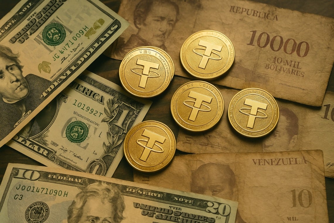 Đô la Mỹ, USDT và bolívar. 