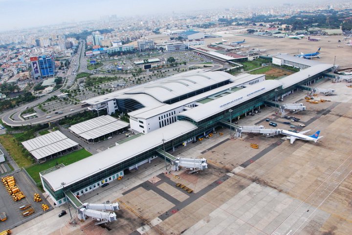 Sân bay Tân Sơn Nhất nhìn từ trên cao - Ảnh minh họa.