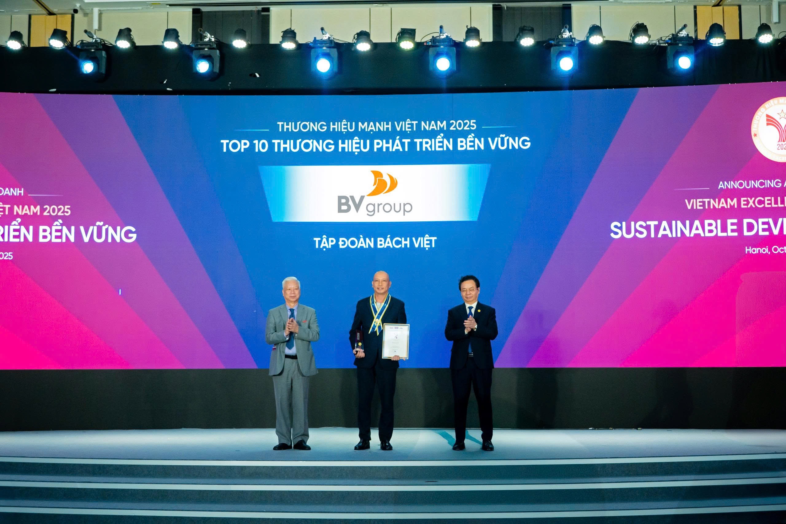 BV Group được vinh danh Top 10 Thương hiệu bền vững tại chương trình Thương hiệu mạnh Việt Nam 2025.