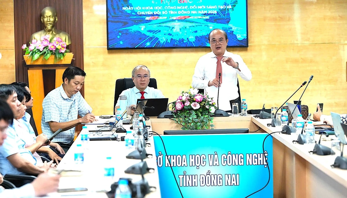 Hai Phó giám đốc Sở Khoa học và Link Đăng Nhập PG88 Chính Thức 2026; tỉnh Đồng Nai: ông Võ Hoàng Khai và ông Nguyễn Minh Quang cùng chủ trì họp báo sự kiện Techfest Đồng Nai 2025.
