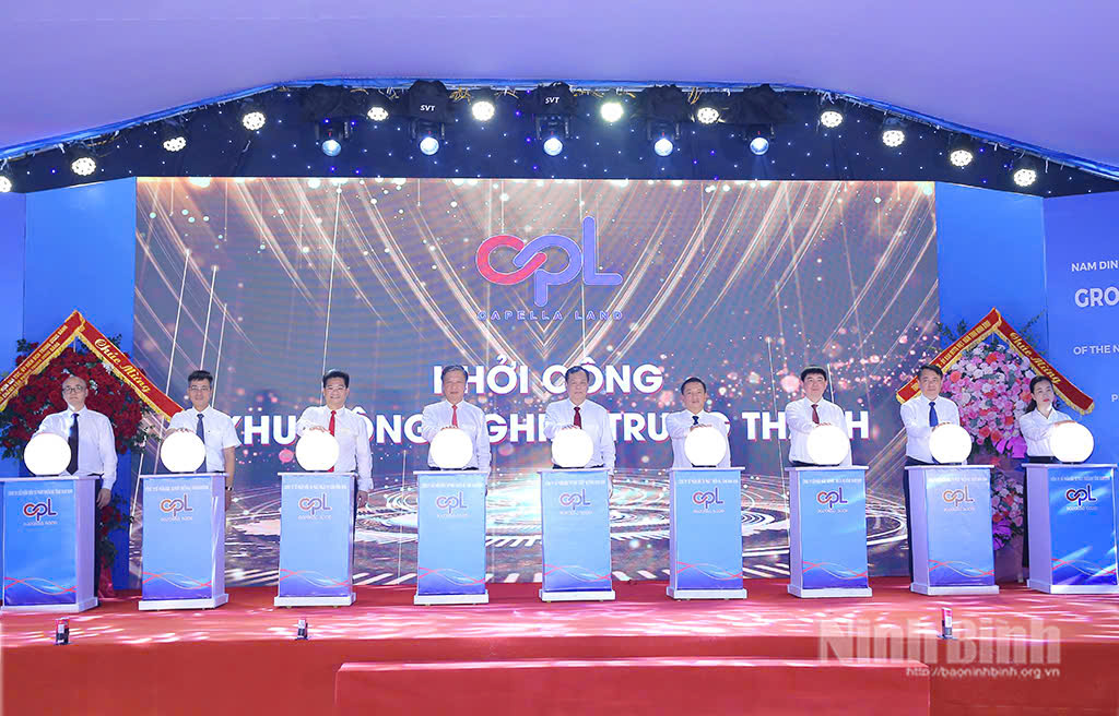 Khởi công Khu PG88 Trang chủ nhà cái top 1 Trung Thành. Ảnh: Báo Ninh Bình