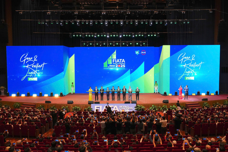 Khai mạc Đại hội Hiệp hội Giao nhận Vận tải Quốc tế - FIATA World Congress 2025 sáng 08/10. Ảnh: VGP