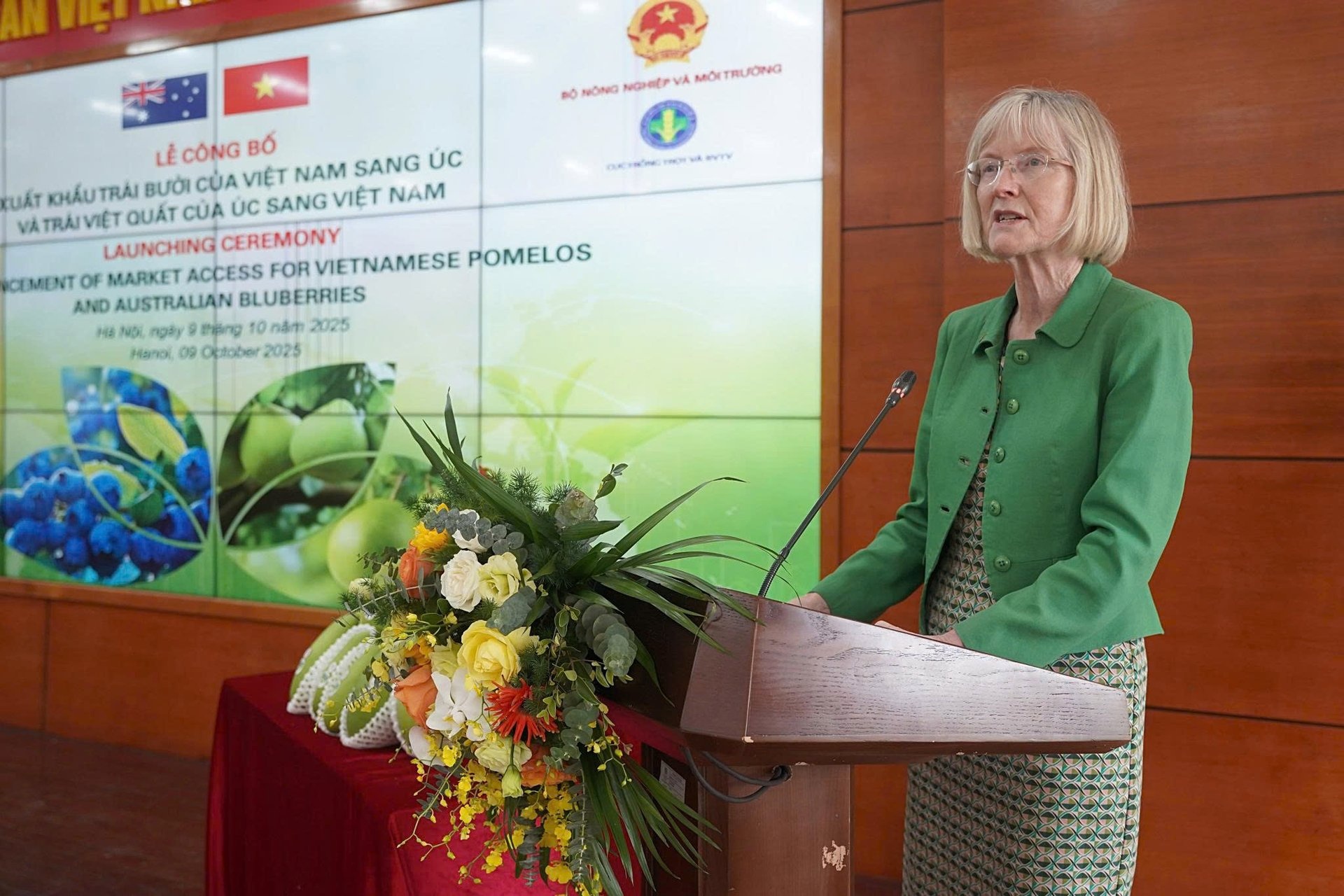 Bà&nbsp;Gillian Bird:&nbsp;“Tôi rất mong sớm được thưởng thức bưởi Việt Nam tại Australia