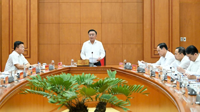 Thường trực Ban Bí thư Trần Cẩm Tú chủ trì buổi Pg88hi Thể Thao, Bóng Đá, Casino, Nổ Hũ, Xổ Số với Đảng ủy Bộ Y tế và các ban, bộ, ngành Trung ương về thực hiện Nghị quyết số 72-NQ/TW. Ảnh: Nhân Dân
