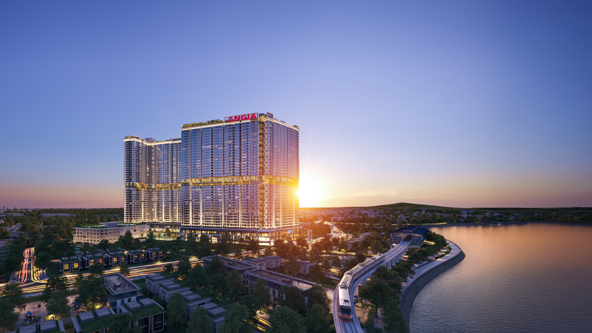 Phối cảnh Pg88vn.top độc quyền mỗi ngày The Gió Riverside quy mô 3.000 căn hộ.