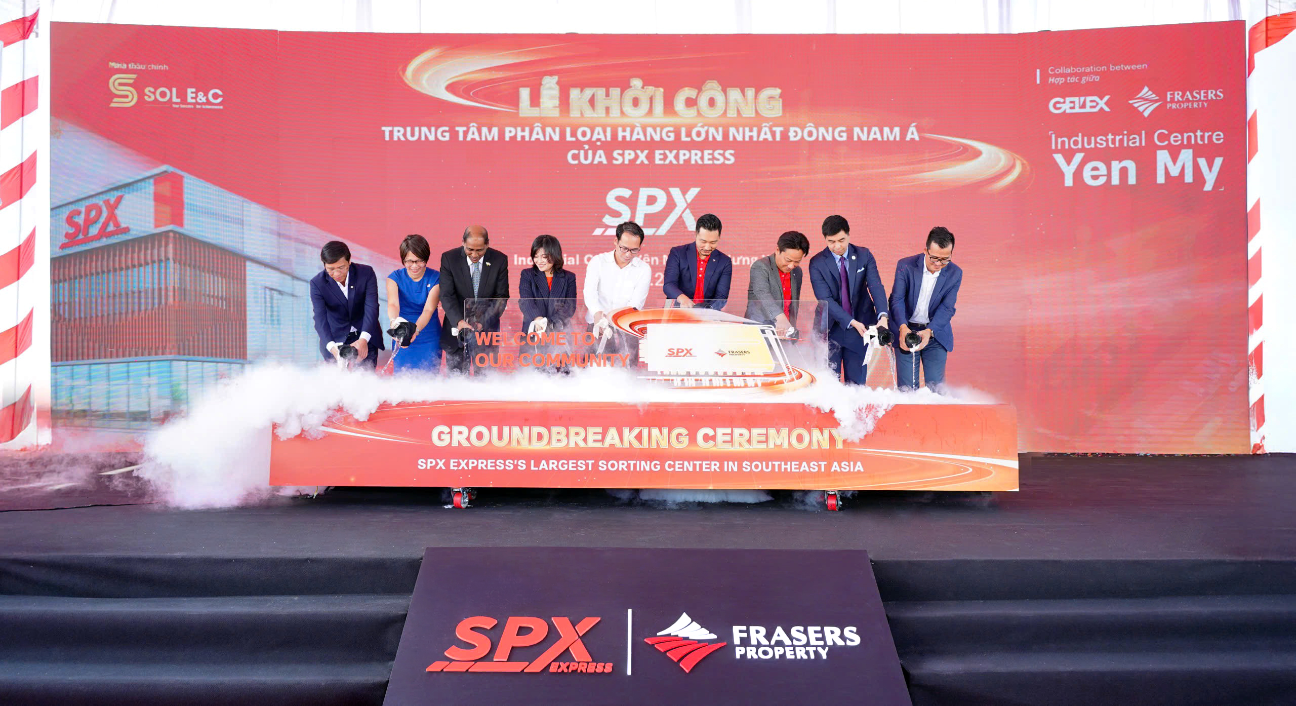 Khởi công xây dựng Trung tâm phân loại hàng hóa của SPX Express tại Hưng Yên.