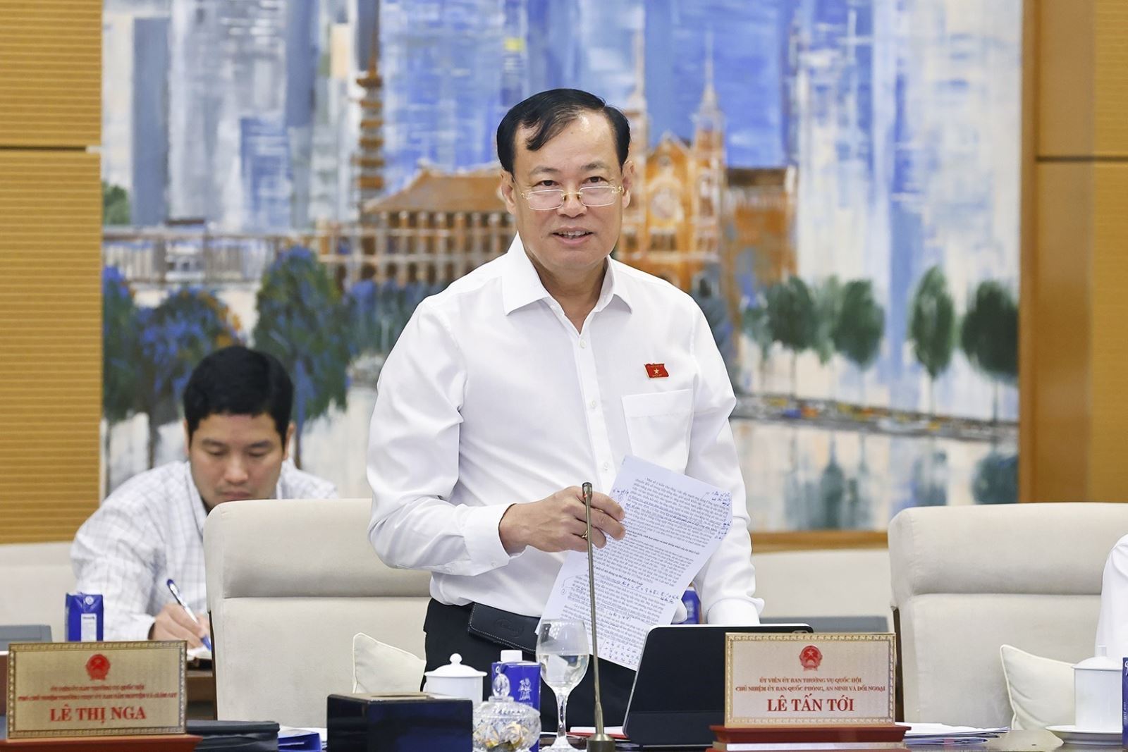 Chủ nhiệm Ủy ban Quốc phòng, An ninh và Đối ngoại của PG88 ⭐ Link trang chủ số 1 nhà cái PG88 com casino slot Lê Tấn Tới phát biểu. Ảnh: TTXVN.