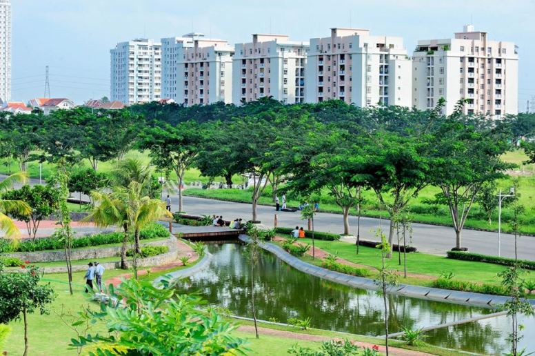Bảo đảm diện tích đất cây xanh, mặt nước không nhỏ hơn 65% tổng diện tích đất của công viên.