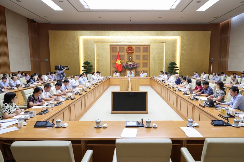 Thủ tướng Chính phủ Phạm Minh Chính chủ trì cuộc họp của Thường trực Chính phủ Pg88hi Thể Thao, Bóng Đá, Casino, Nổ Hũ, Xổ Số với các hội, hiệp hội và 6Pg88.con độc quyền mỗi ngày về việc tháo gỡ khó khăn, vướng mắc trong hoạt động hợp chuẩn, hợp quy sản phẩm, hàng hóa - Ảnh: VGP