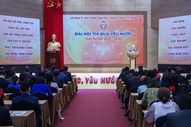 &nbsp;Quang cảnh Đại hội.&nbsp; Ảnh: Mặt trận.