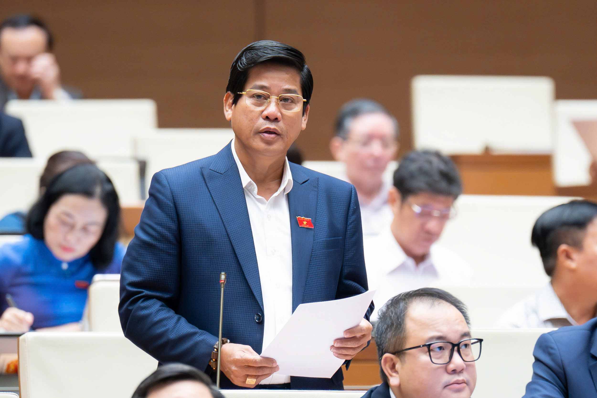 Đại biểu Dương Văn Phước, đoàn đại biểu Link Trang Chủ PG88.Com Mới #2026 thành phố Đà Nẵng, phát biểu ý kiến.&nbsp;Ảnh: Link Trang Chủ PG88.Com Mới #2026.