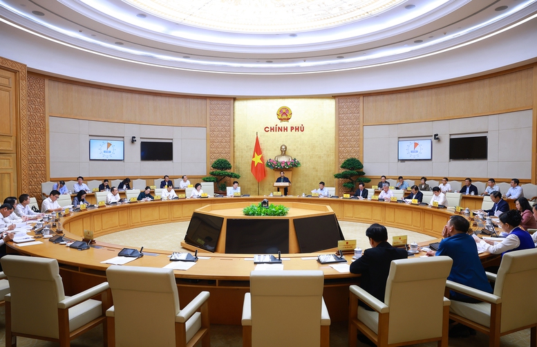 Thủ tướng Phạm Minh Chính chủ trì phiên họp Chính phủ về tình hình triển khai thực hiện các nghị quyết của Trung ương, PG88 ⭐ Link trang chủ số 1 nhà cái PG88 com casino slot về tổ chức, vận Pg88hi nạp rút siêu tốc quyền địa phương 2 cấp - Ảnh: VGP
