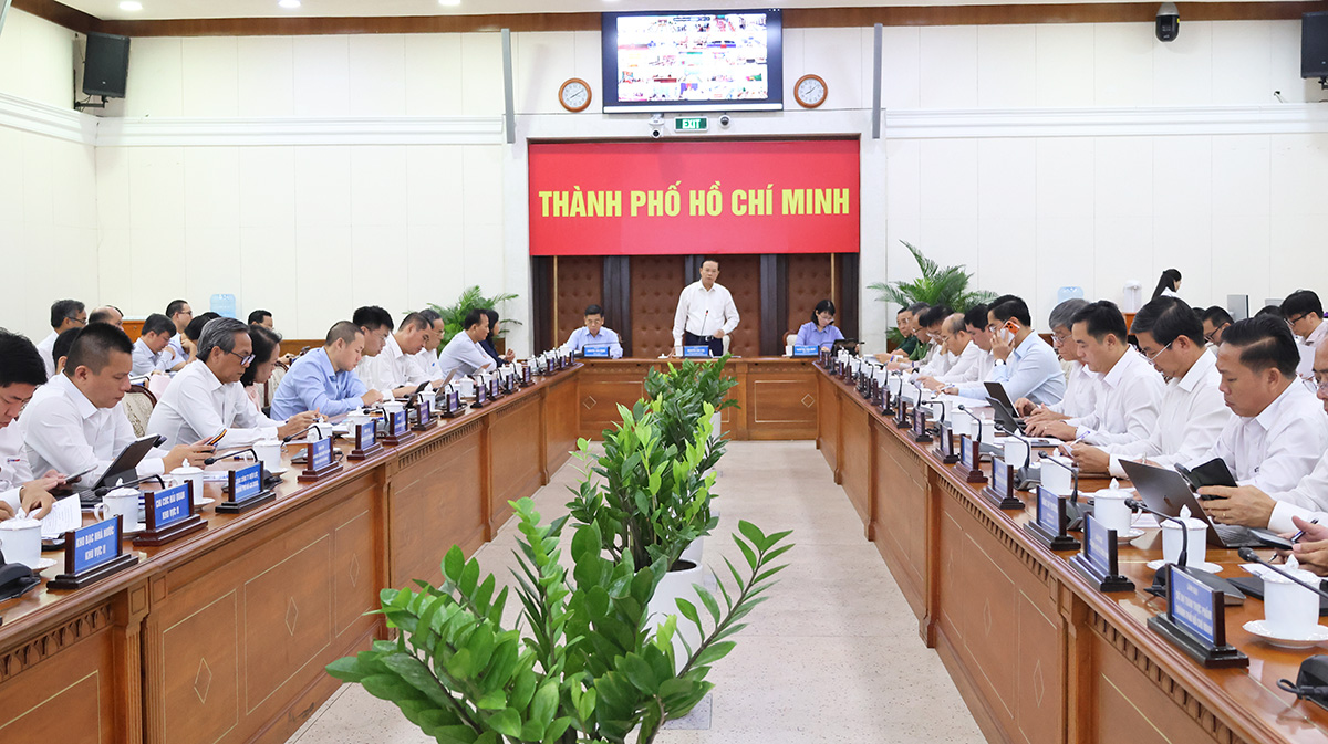 Toàn cảnh phiên họp&nbsp;- Ảnh: Cổng thông tin điện tử TP. Hồ Chí Minh.