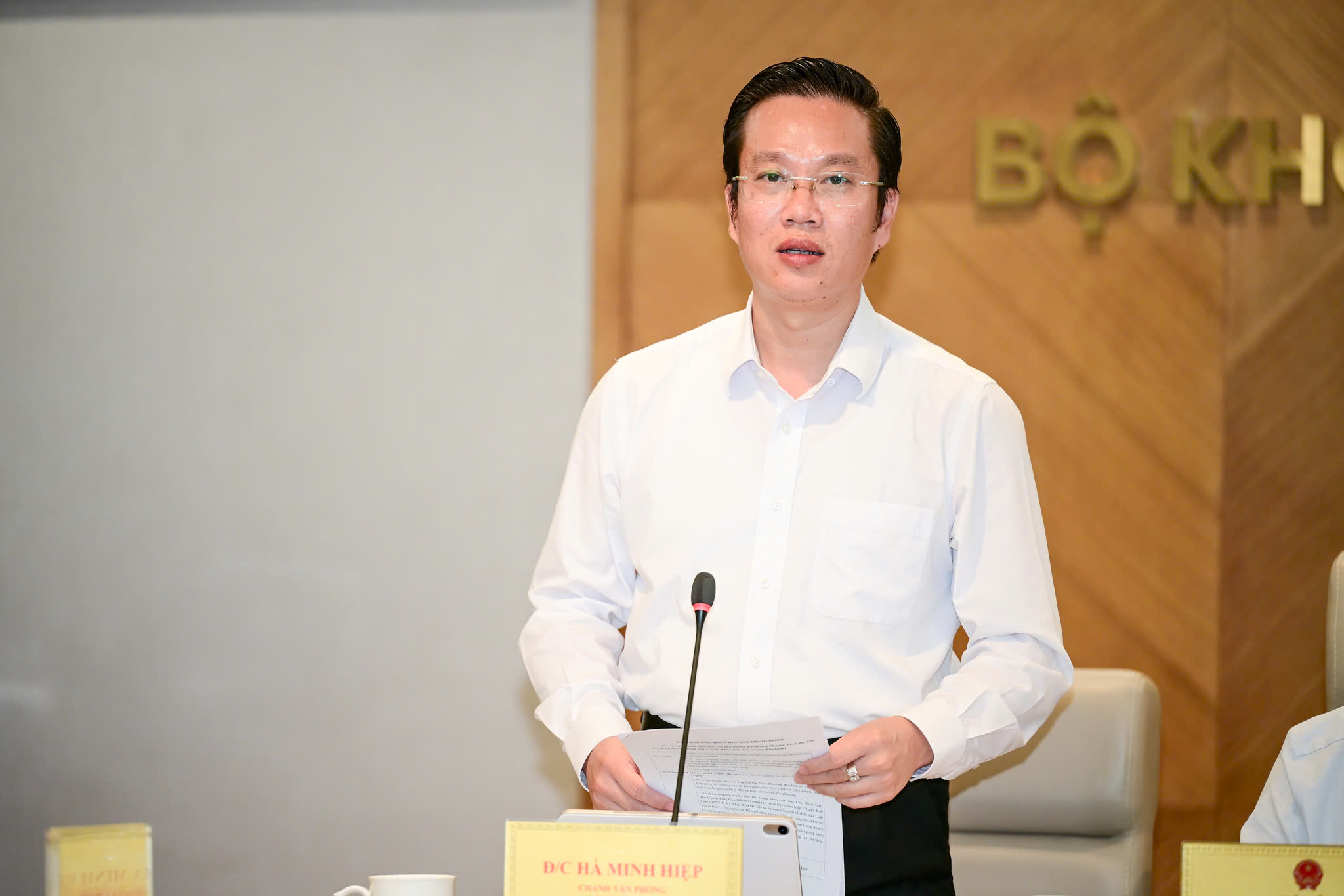 Ông Hà Minh Hiệp, Chánh Văn phòng Bộ Khoa học và Công nghệ.&nbsp;