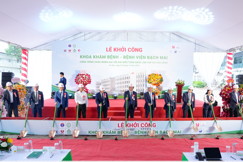 Lễ khởi công Link Trang Chủ PG88.Com Mới #2026 đầu tư xây dựng Khoa Khám bệnh Bệnh viện Bạch Mai 