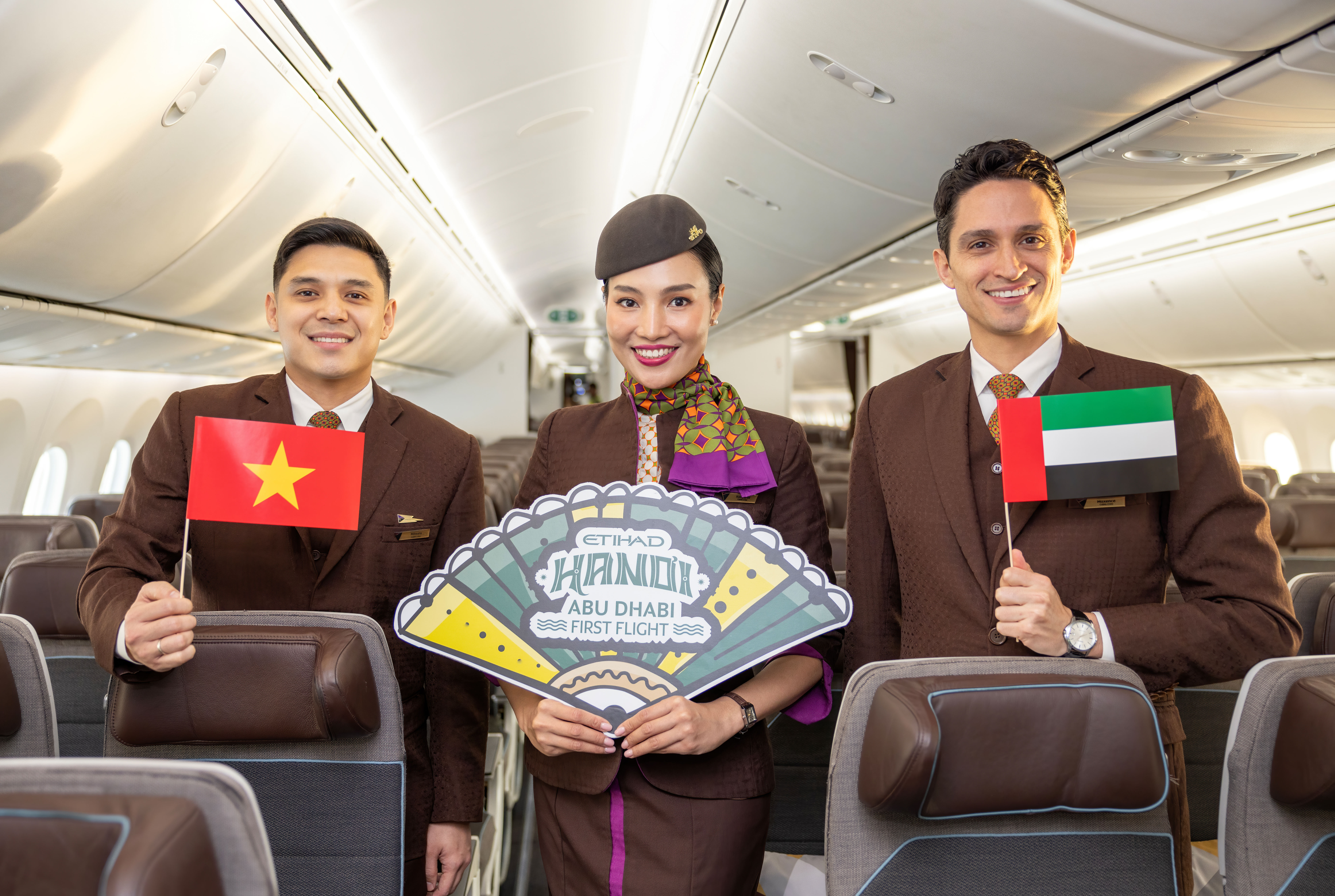 Đường bay Hà Nội – Abu Dhabi khai thác dòng máy bay Boeing 787 Dreamliner.