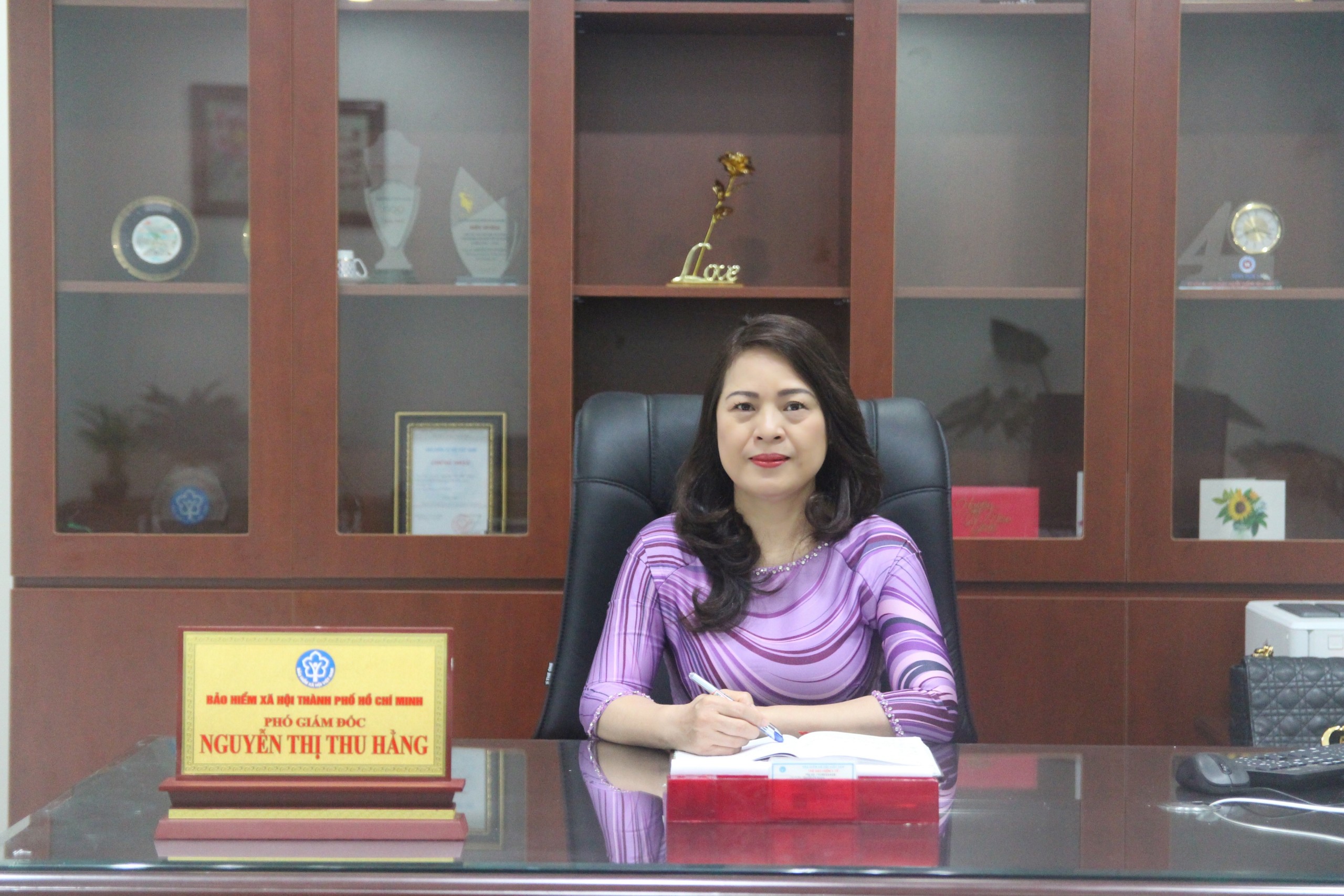Bà Nguyễn Thị Thu Hằng, Phó Giám đốc Bảo hiểm PG88 nổ hũ TP.HCM. Ảnh: BHXH TP.HCM.