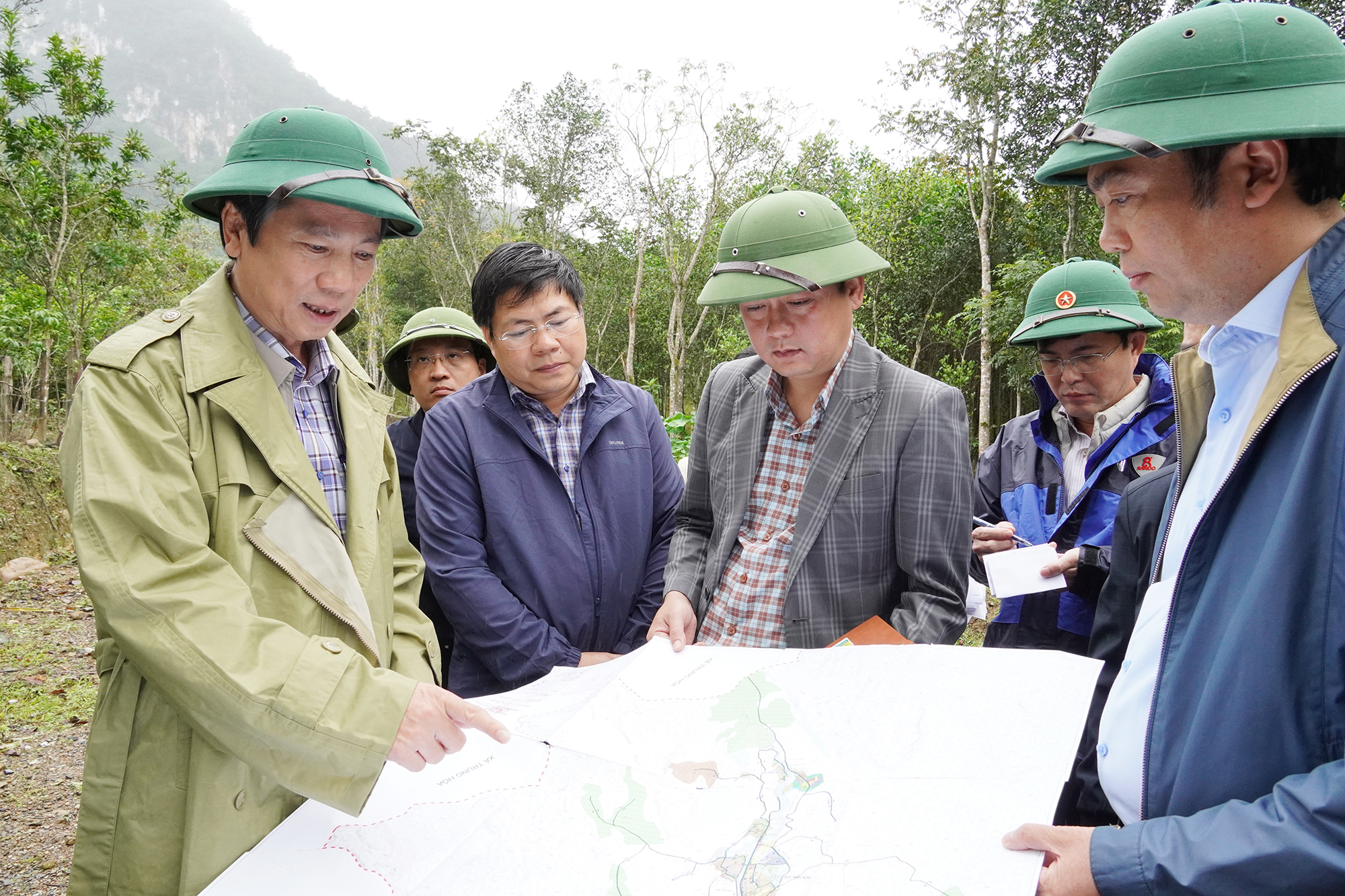 Phó Chủ tịch Thường trực UBND tỉnh&nbsp; Quảng Trị kiểm tra tại xã Kim Điền