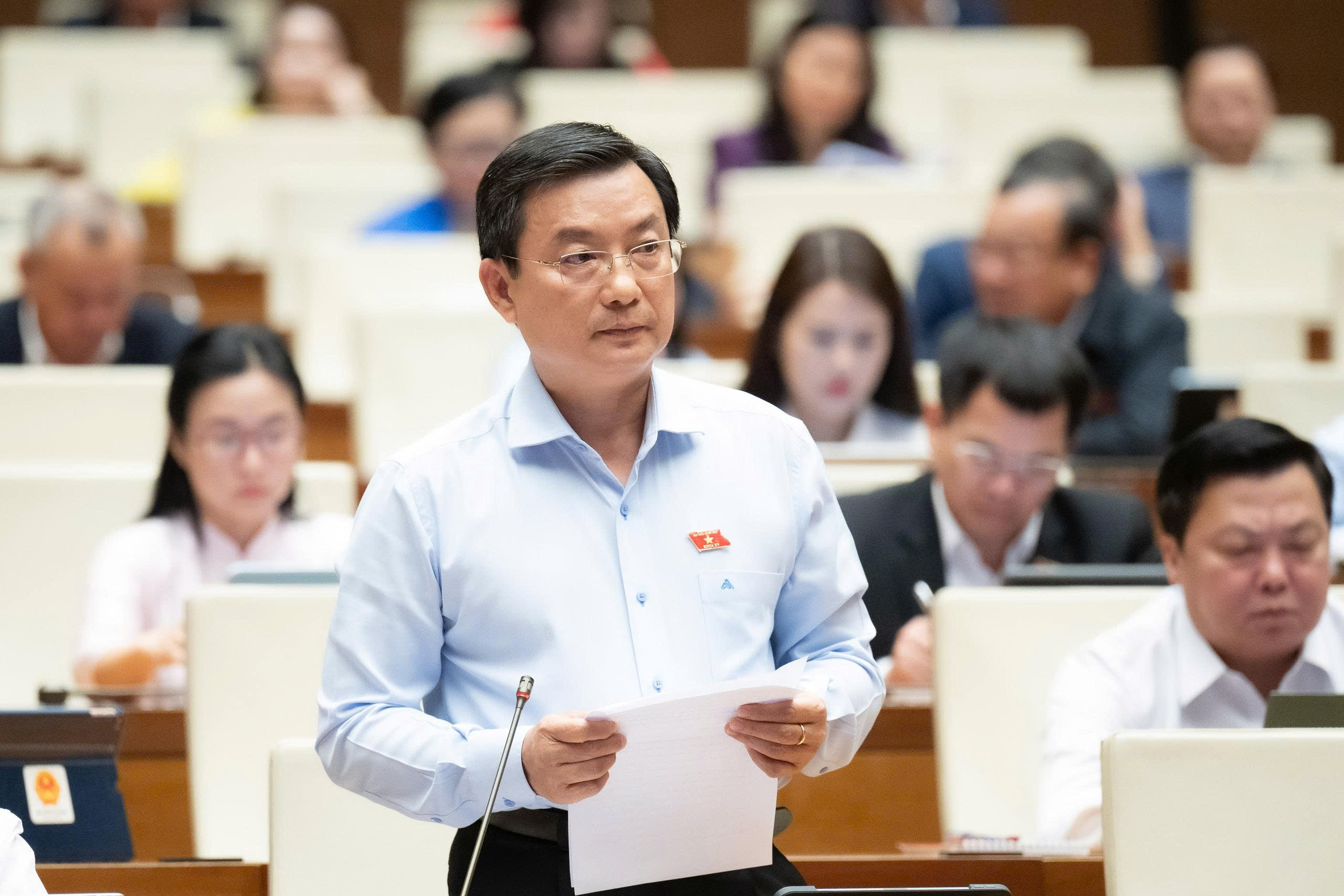 Đại biểu Phạm Trọng Nhân, Đoàn ĐBQH TP.HCM góp ý Link Trang Chủ PG88.Com Mới #2026 Luật Phòng bệnh. Ảnh: Quochoi.vn.