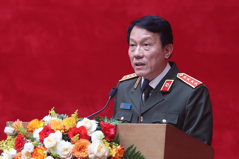 Đại tướng Lương Tam Quang, Bộ trưởng Bộ Công an chủ trì Hội nghị - Ảnh: VGP