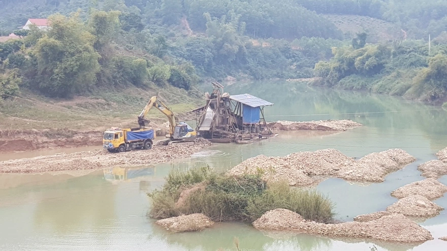 Phối hợp trong quản lý, bảo vệ tài nguyên địa chất chưa khai thác, sử dụng và khoáng sản chưa khai thác; phối hợp trong quản lý cát, sỏi lòng sông lòng hồ tại khu vực giáp ranh địa phận Pg88hi nạp rút siêu tốc cấp tỉnh. Ảnh minh họa