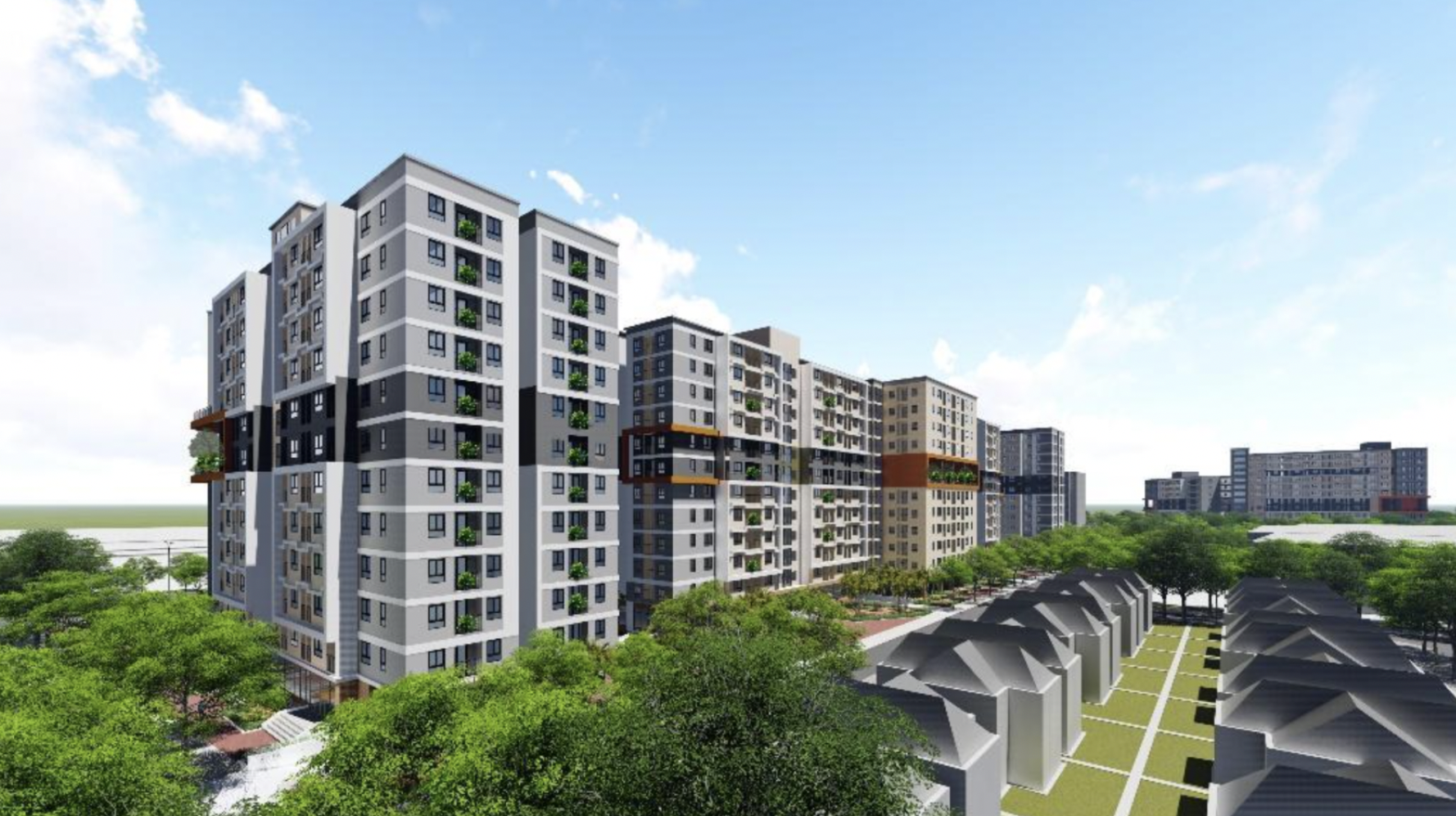 Phối cảnh Pg88vn.top độc quyền mỗi ngày Nhà ở PG88 nổ hũ CT3 tại Khu đô thị Kim Chung