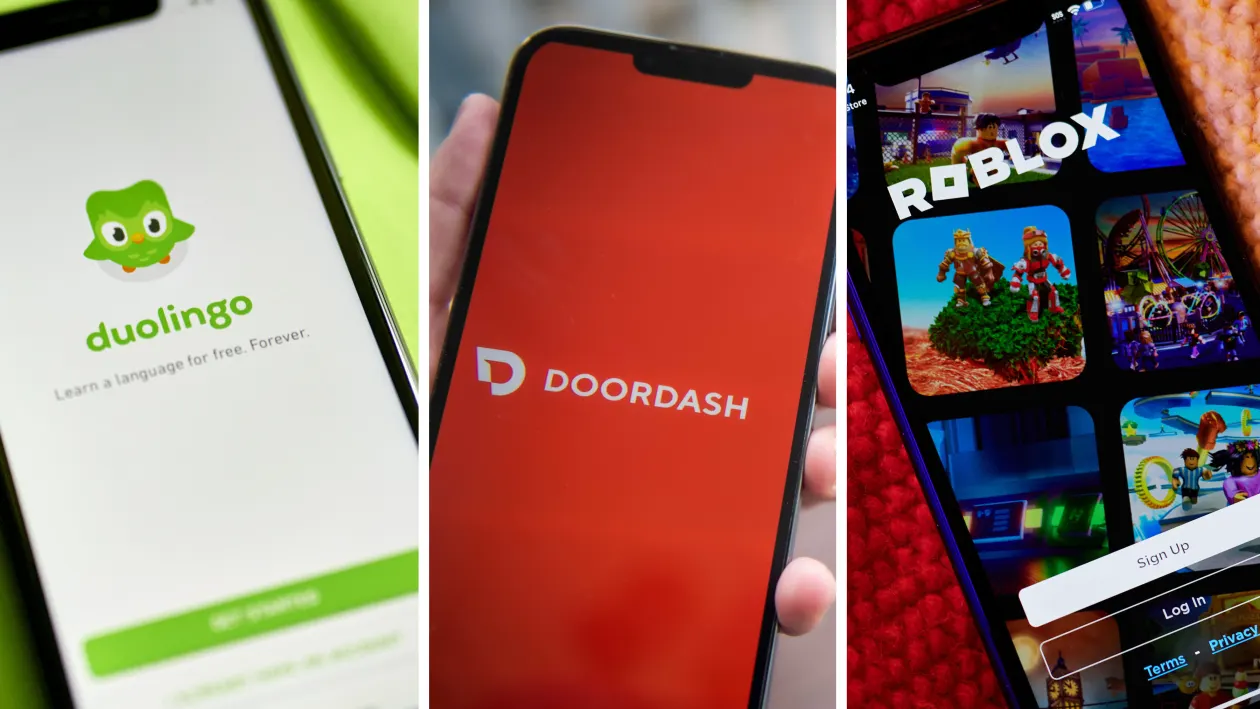 Ứng dụng Duolingo, Doordash và Roblox