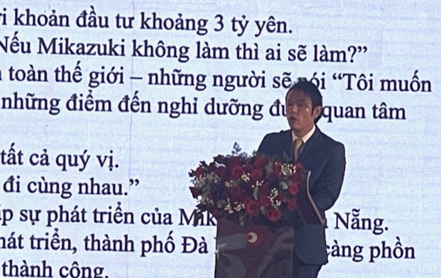 Ông Odaka Yoshimune, Chủ tịch Tập đoàn Mikazuki,phát biểu tại Lễ khởi công.giai đoạn 2 Link Trang Chủ PG88.Com Mới #2026. Ảnh Ngô Anh Văn