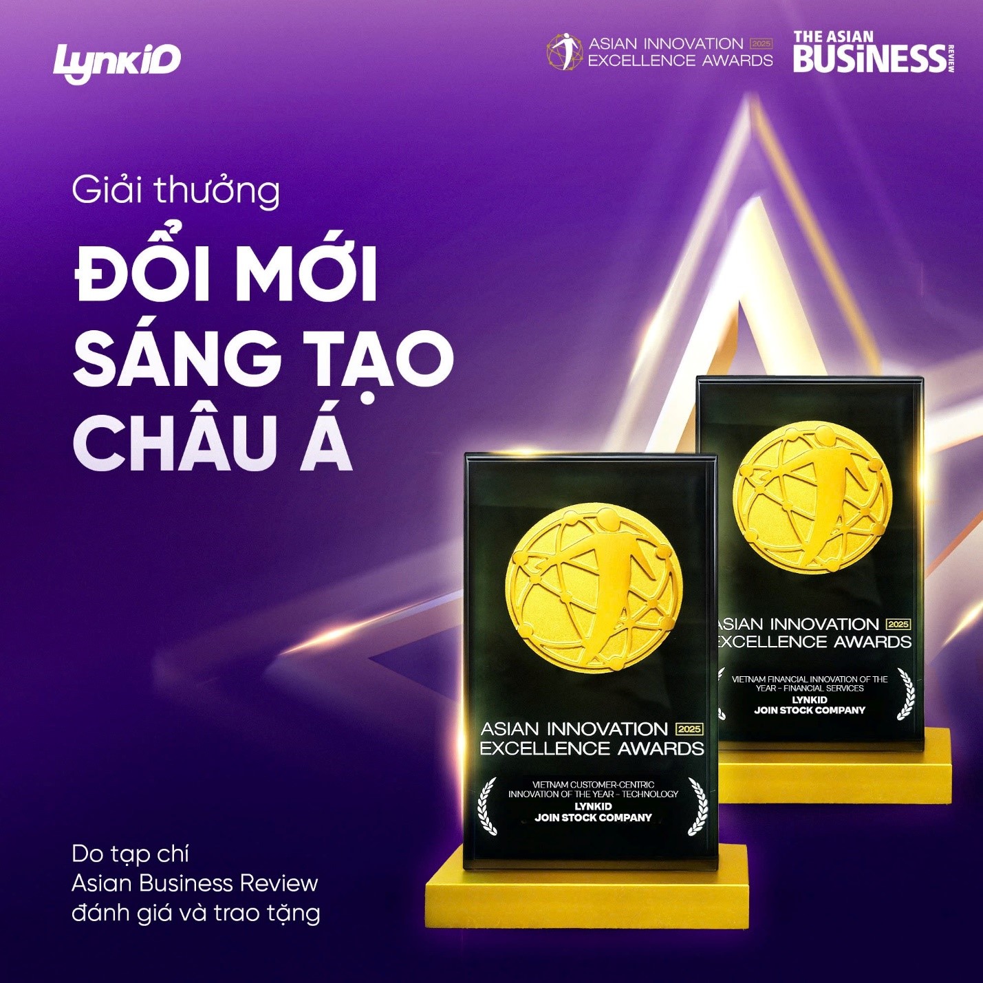 LynkiD được tạp chí quốc tế vinh danh với 2 giải thưởng tại Asian Innovation Excellence Awards 2025
