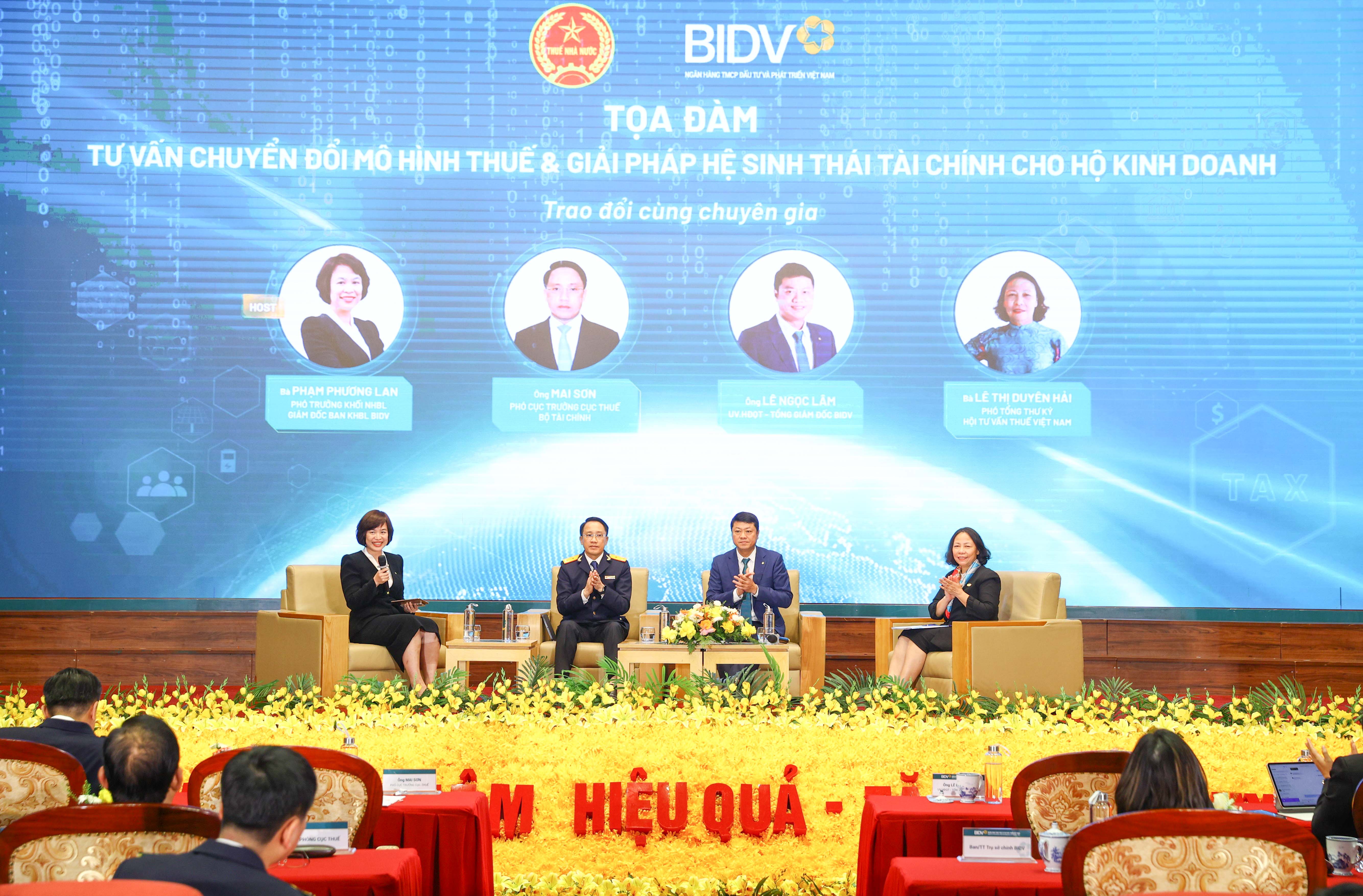 Lãnh đạo Cục Thuế, BIDV và Hội tư vấn Thuế tham gia Tọa đàm tư vấn chuyển đổi mô hình thuế và giải pháp hệ sinh thái Pg88hi tỷ lệ thưởng hấp dẫn cho hộ PG88 Uy Tín Số 1 Việt Nam.