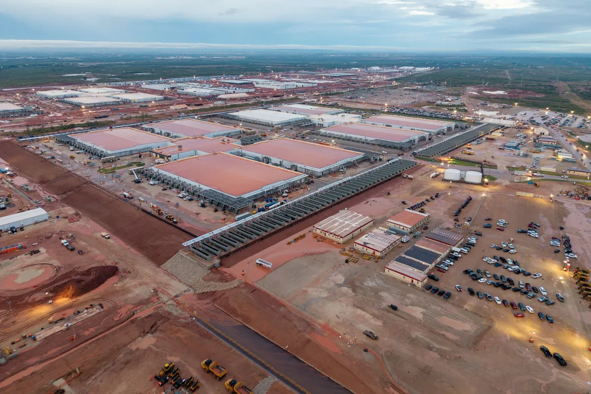 Trung tâm dữ liệu AI Stargate ở Texas. Ảnh:Kyle Grillot/Bloomberg