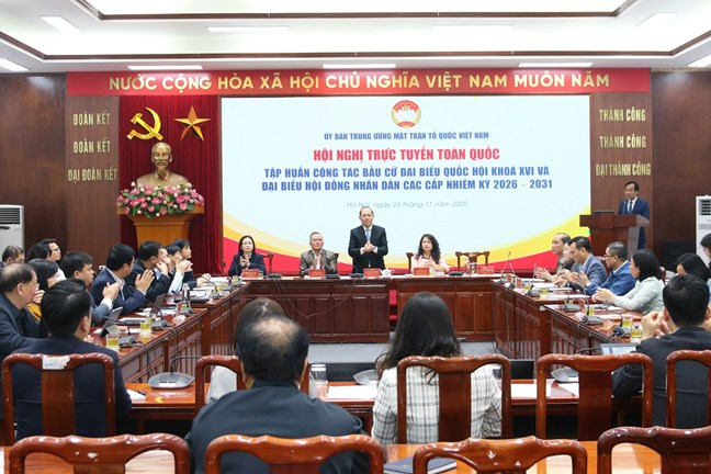  Quang cảnh Hội nghị. Ảnh: Mặt trận.