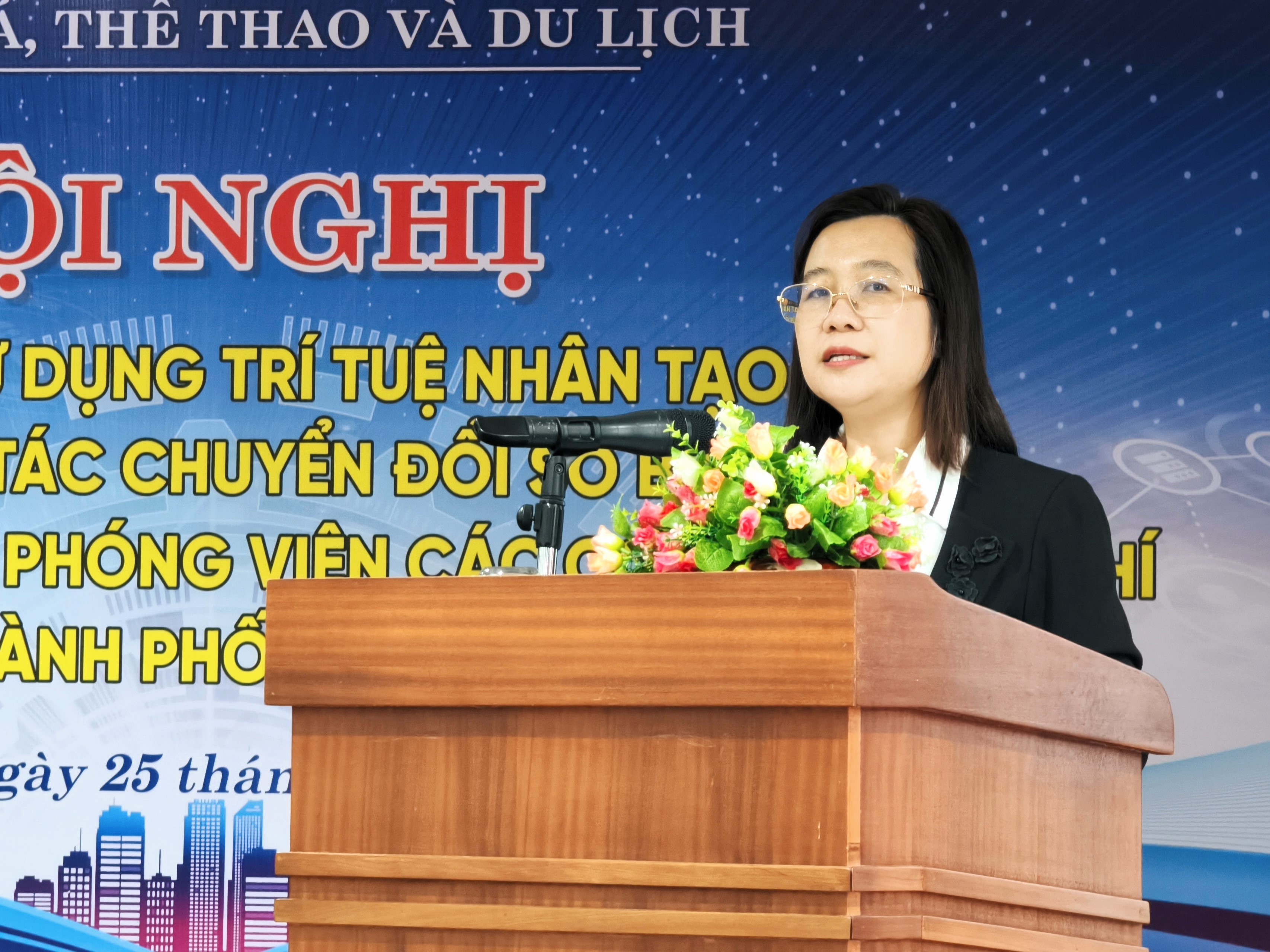 Bà Nguyễn Thu Phương - Phó Giám đốc Sở VH-TT&DL TP. Đà Nẵng. (Ảnh: Quang Hiếu)