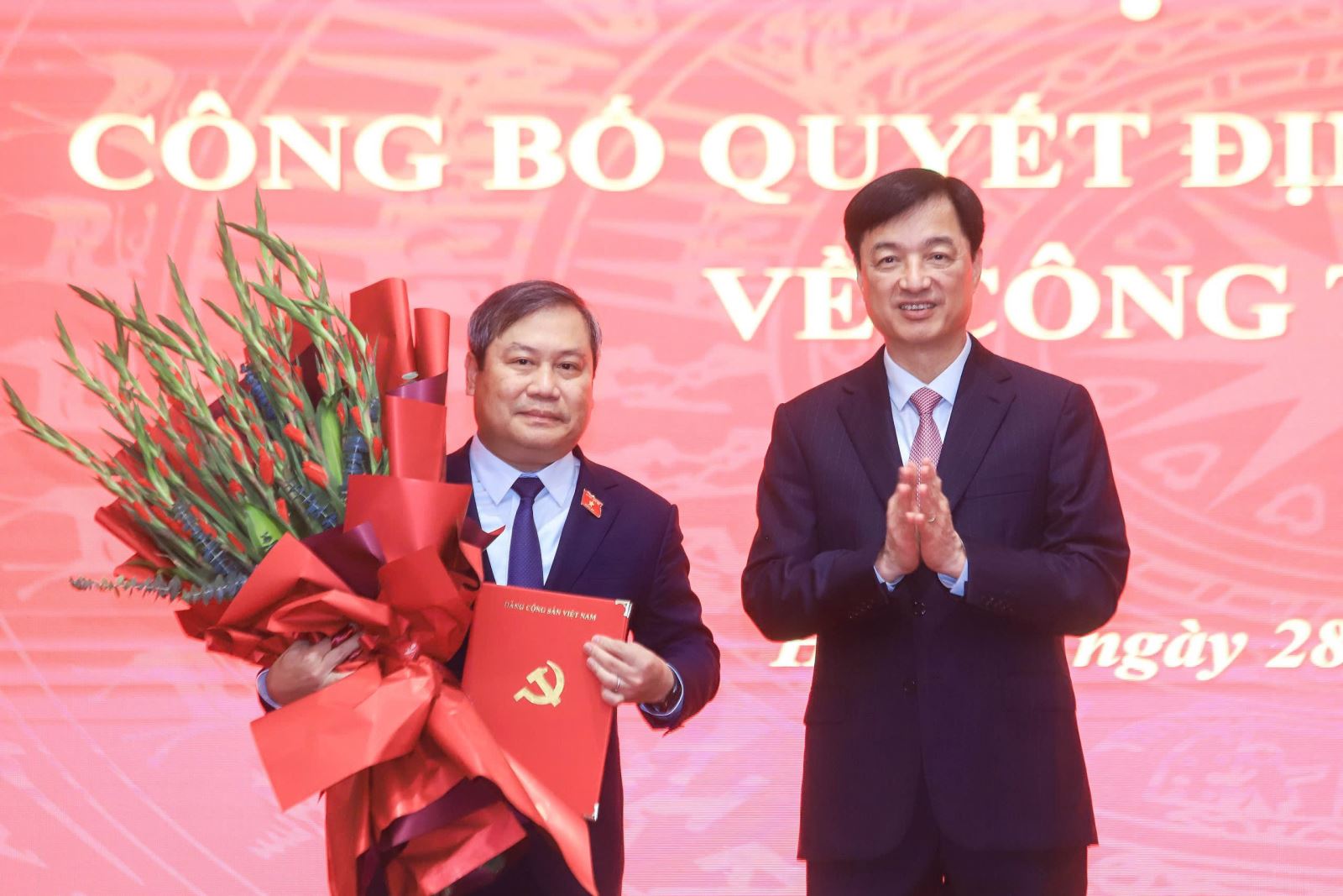 Ông Vũ Đại Thắng nhận quyết định làm Phó Bí thư Thành ủy Hà Nội