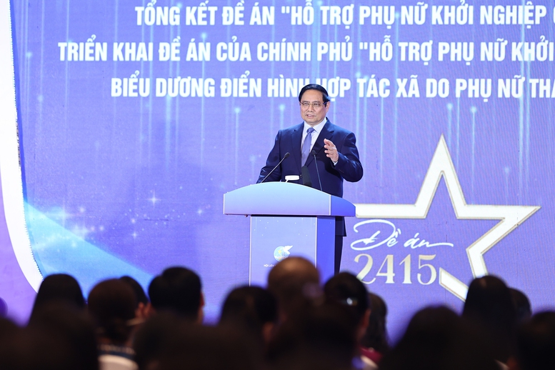 Thủ tướng nêu rõ, phụ nữ đóng vai trò trung tâm, là bộ phận cấu thành đặc biệt quan trọng của toàn PG88 nổ hũ - Ảnh: VGP
