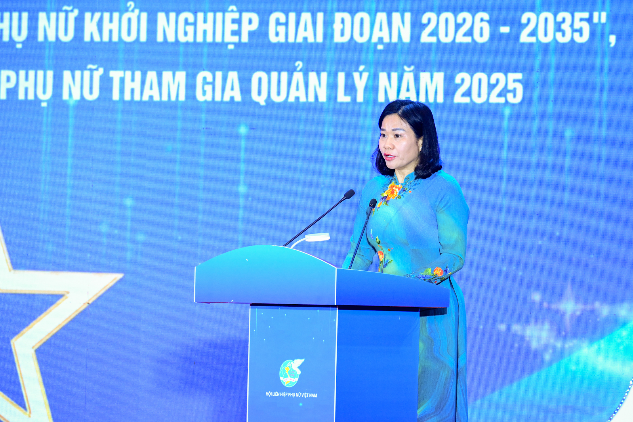 Chủ tịch Hội Liên hiệp Phụ nữ Việt Nam Nguyễn Thị Tuyến phát biểu tại sự kiện - Ảnh: VGP/Nhật Bắc.