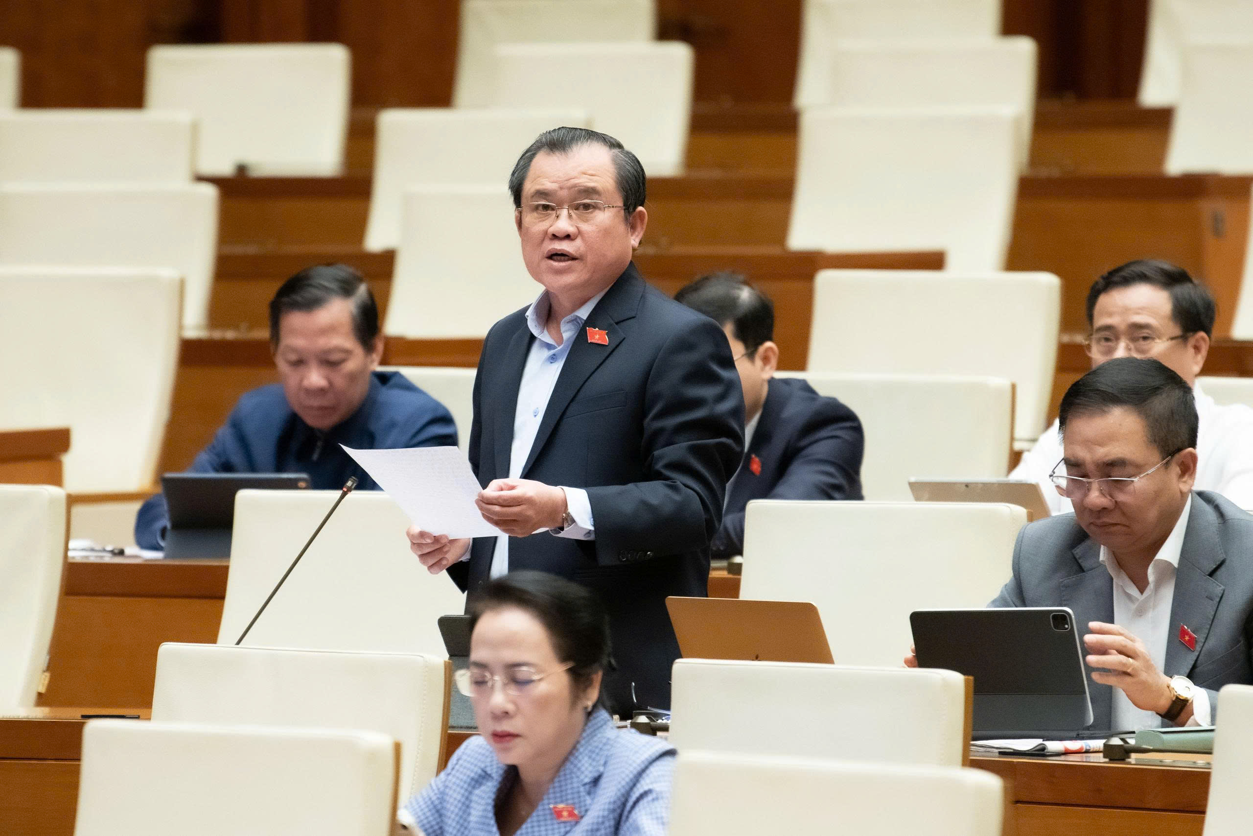Đại biểu Nguyễn Tâm Hùng, Đoàn đại biểu Link Trang Chủ PG88.Com Mới #2026 TP.HCM phát biểu. Ảnh: Link Trang Chủ PG88.Com Mới #2026.&nbsp;