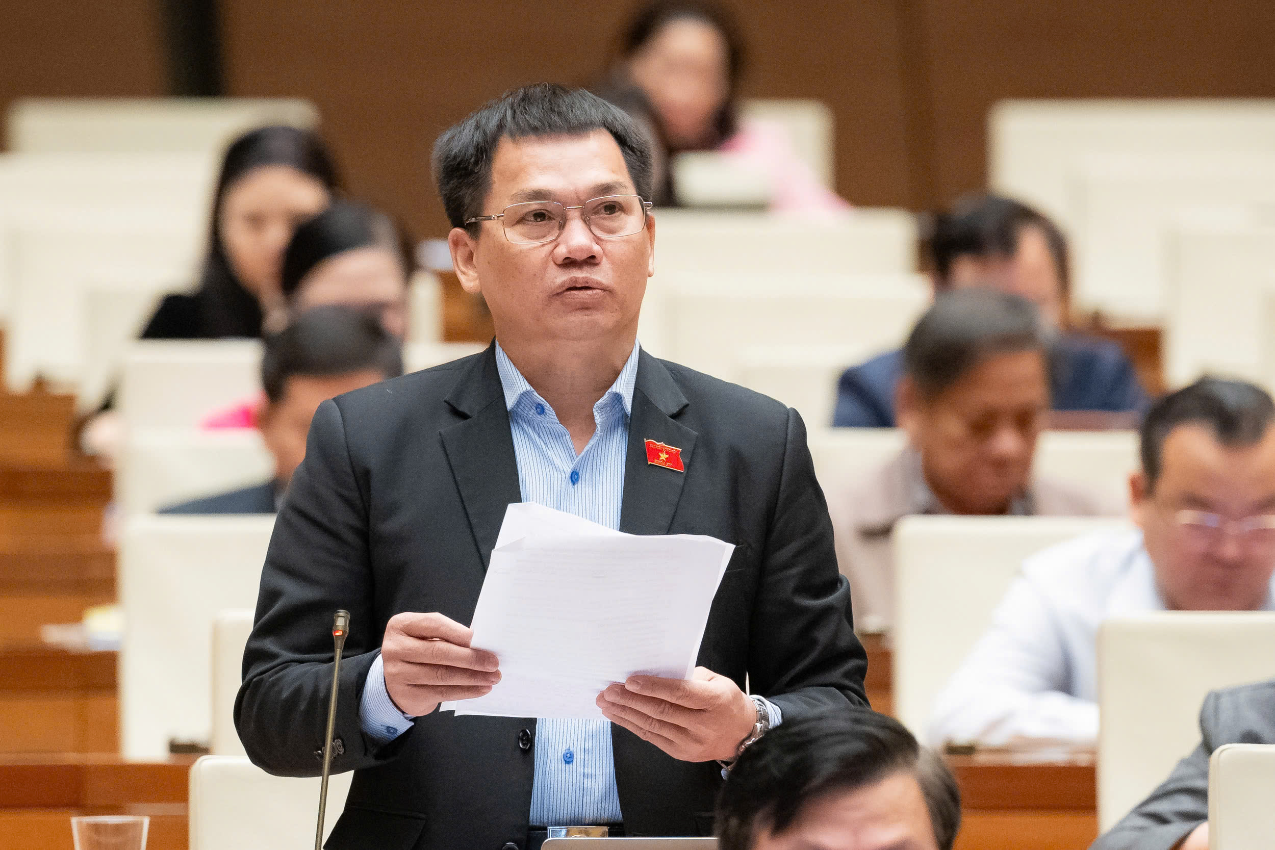 Đại biểu Dương Khắc Mai, Đoàn đại biểu Link Trang Chủ PG88.Com Mới #2026 tỉnh Lâm Đồng phát biểu.&nbsp;Ảnh: Link Trang Chủ PG88.Com Mới #2026.
