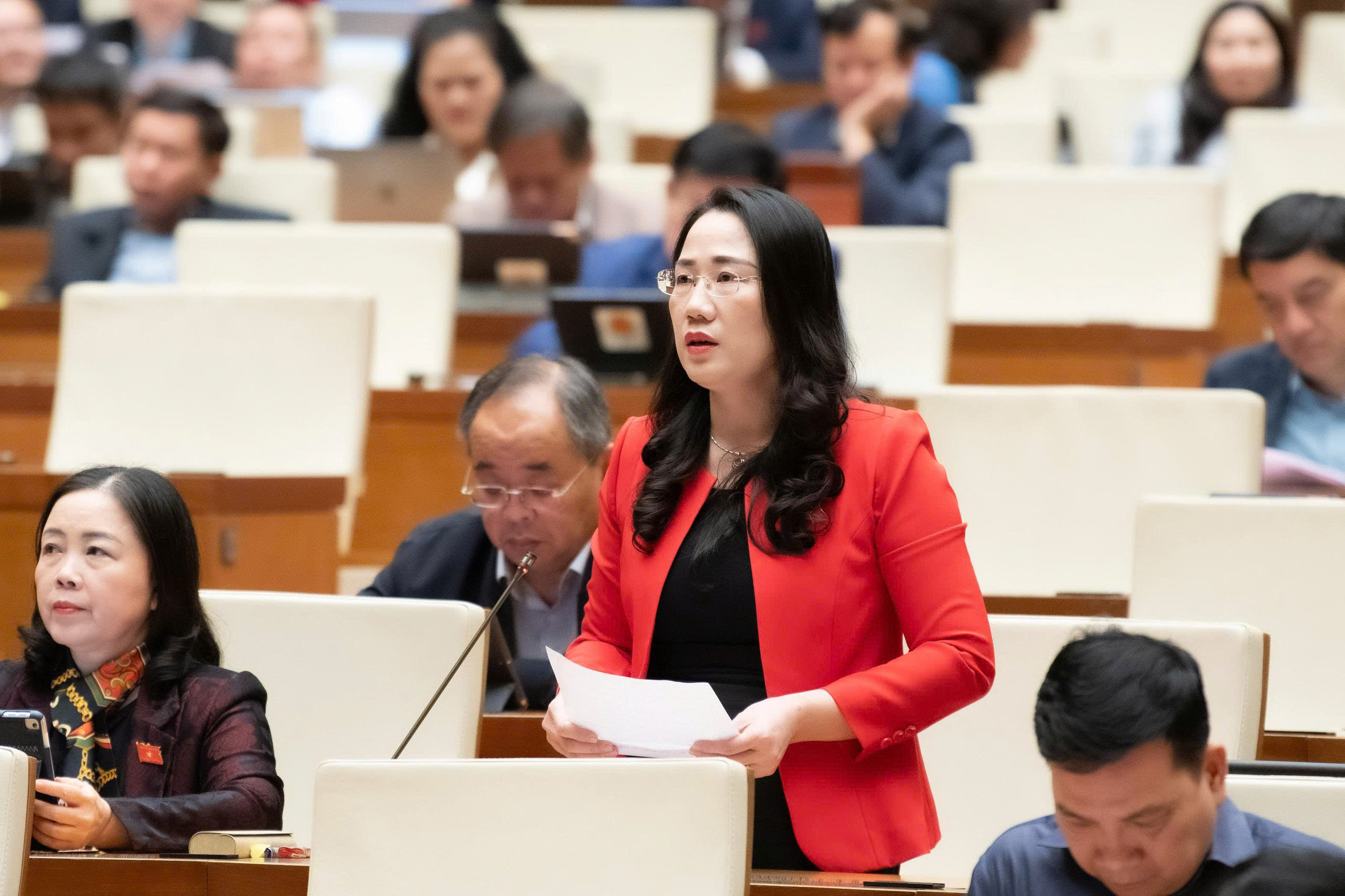 Đại biểu Nguyễn Thu Thủy, đoàn Đại biểu Link Trang Chủ PG88.Com Mới #2026 tỉnh Thái Nguyên. Ảnh: QH