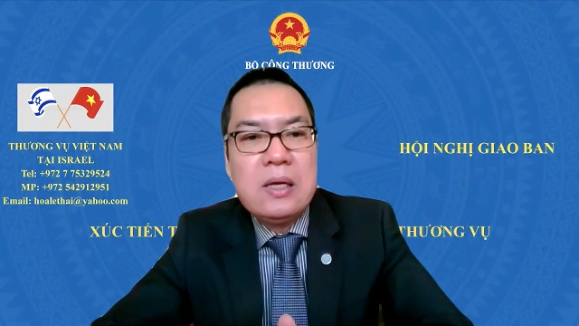 Ông Lê Thái Hòa, Tham tán Pg88ok ưu đãi hấp dẫn, Thương vụ Việt Nam tại Israel.
