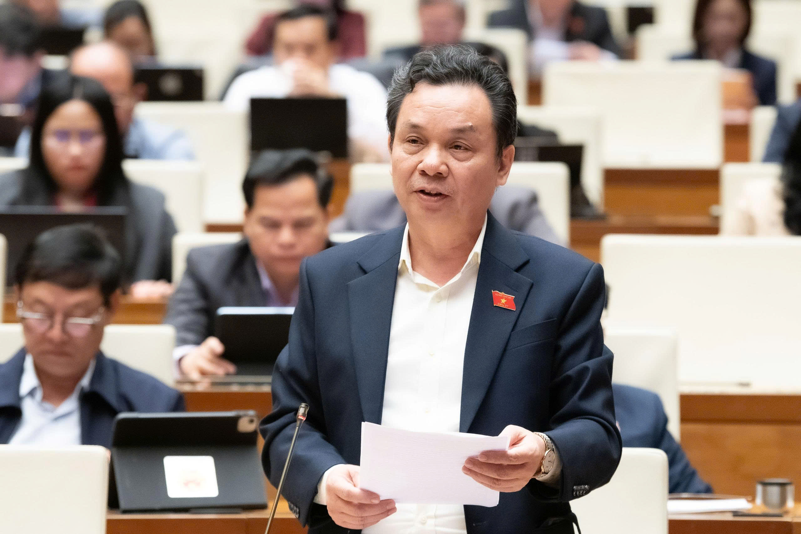 Đại biểu Hoàng Văn Cường phát biểu tại Hội trường Link Trang Chủ PG88.Com Mới #2026. Ảnh: Media Quốc&nbsp;