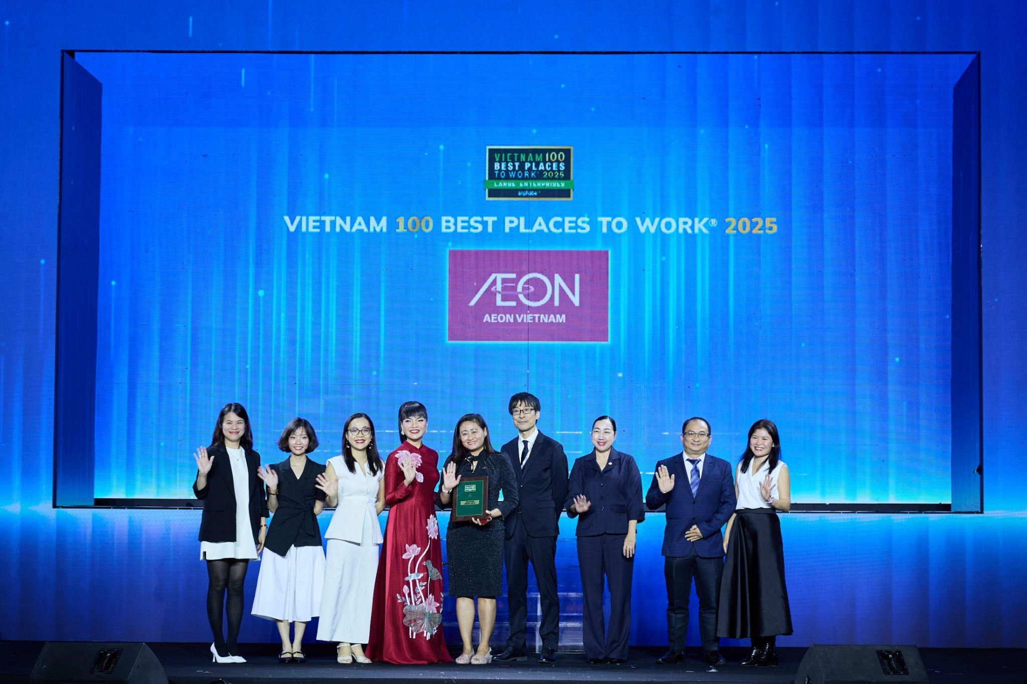 AEON Việt Nam trở thành PG88 Link Dễ Nhớ Pg88.com bán lẻ đầu tiên vào Top 10 Nơi Làm Việc tốt nhất Việt Nam. Ảnh: AEON Việt Nam.