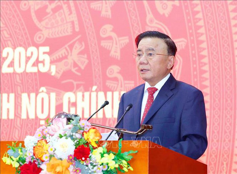 Thường trực Ban Bí thư Trần Cẩm Tú phát biểu chỉ đạo. Ảnh: TTXVN
