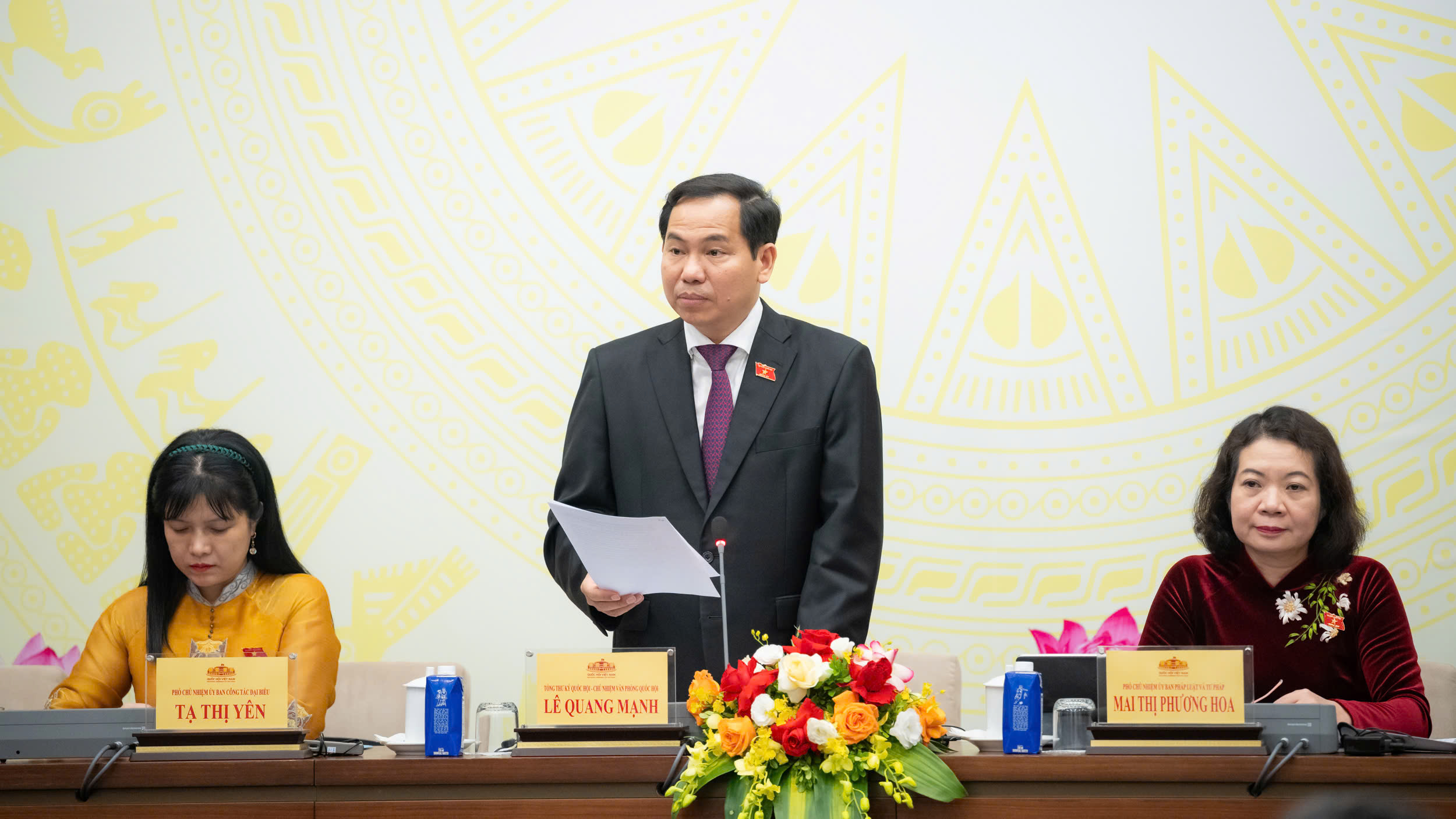 Tổng Thư ký Link Trang Chủ PG88.Com Mới #2026, Chủ nhiệm Văn phòng Link Trang Chủ PG88.Com Mới #2026 Lê Quang Mạnh phát biểu kết&nbsp;luận Họp báo.&nbsp;Ảnh: Link Trang Chủ PG88.Com Mới #2026.