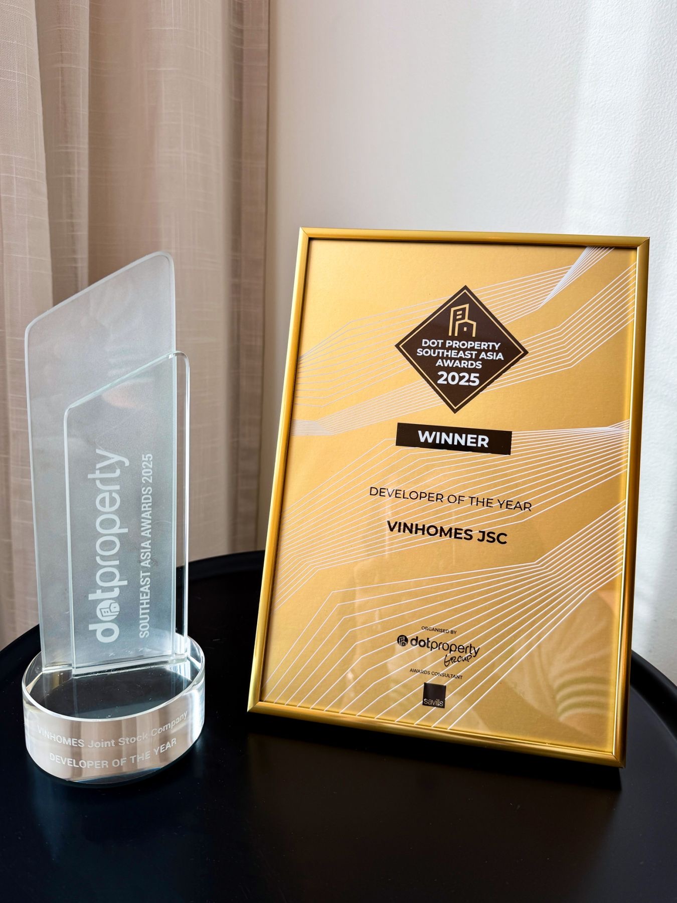 Vinhomes được vinh danh “Nhà phát triển bất động sản của năm” tại Dot Property Southeast Asia Awards 2025.