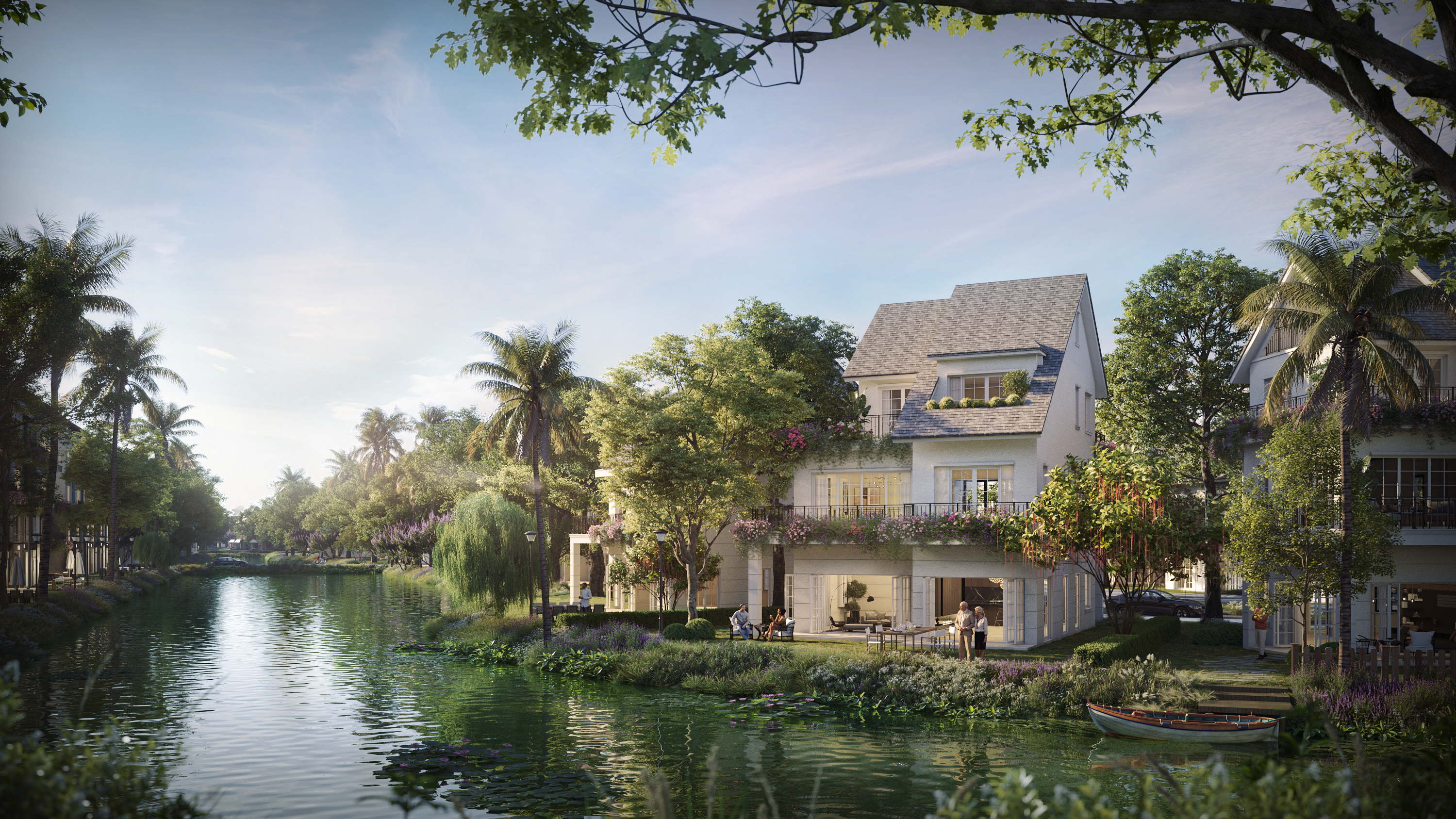 Biệt thự đảo Central Island là dòng sản phẩm đặc trưng của nhà sáng lập Ecopark.